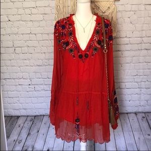 Free people embroidered dress